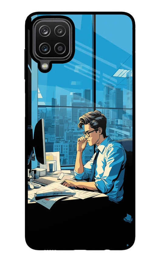 Focused Hustler (AI Generated) Samsung M12/F12 Glass Case