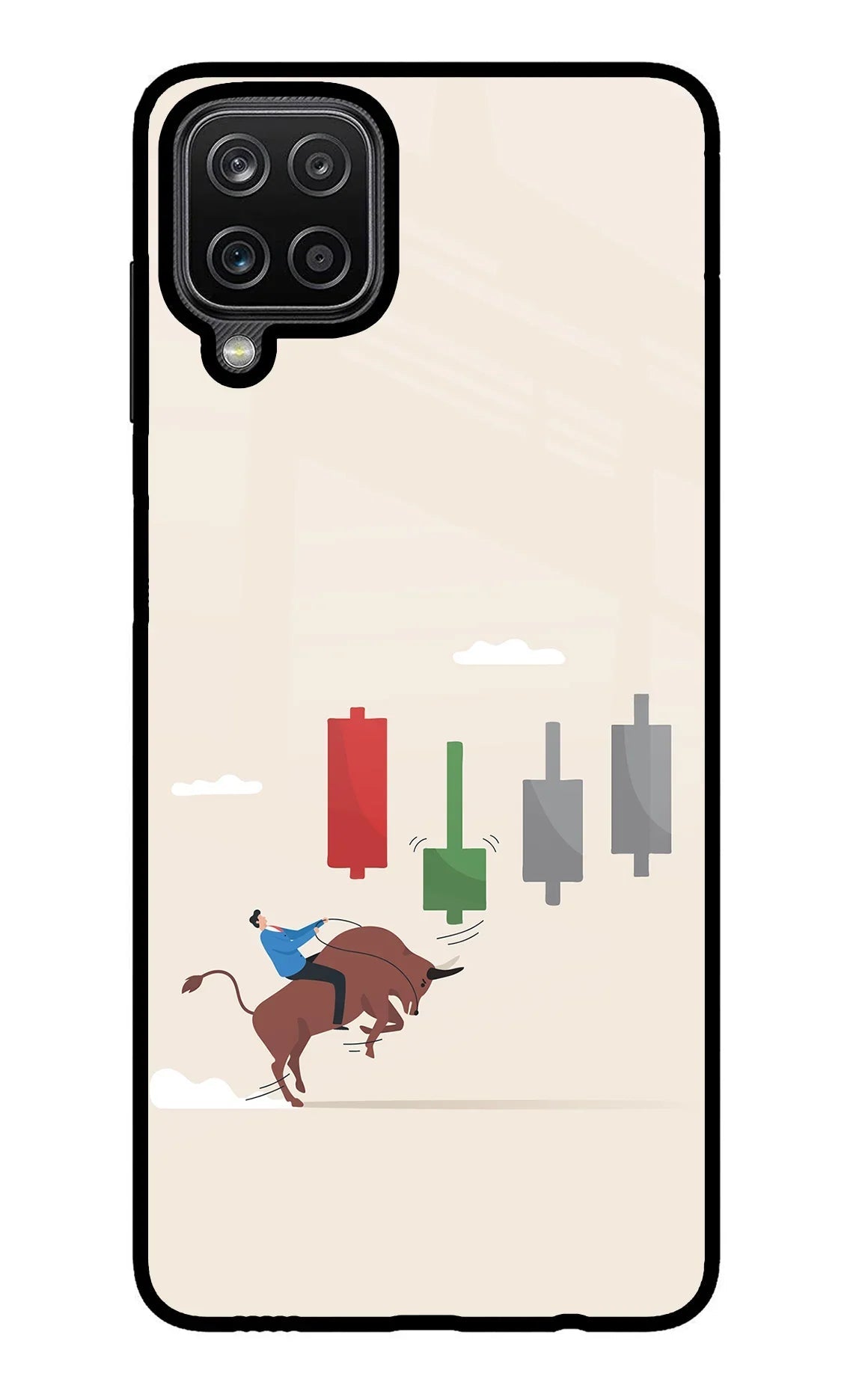 Bull Trading Momentum Samsung M12/F12 Glass Case