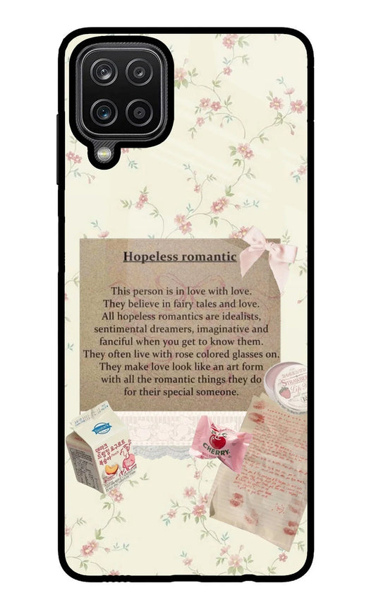 Hopeless Romantic Samsung M12/F12 Glass Case