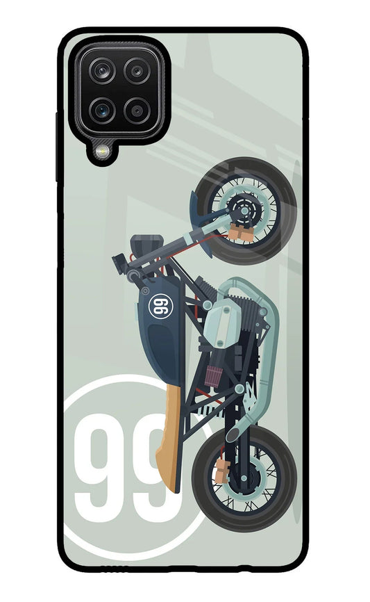 Classic Cafe Racer 99 Samsung M12/F12 Glass Case