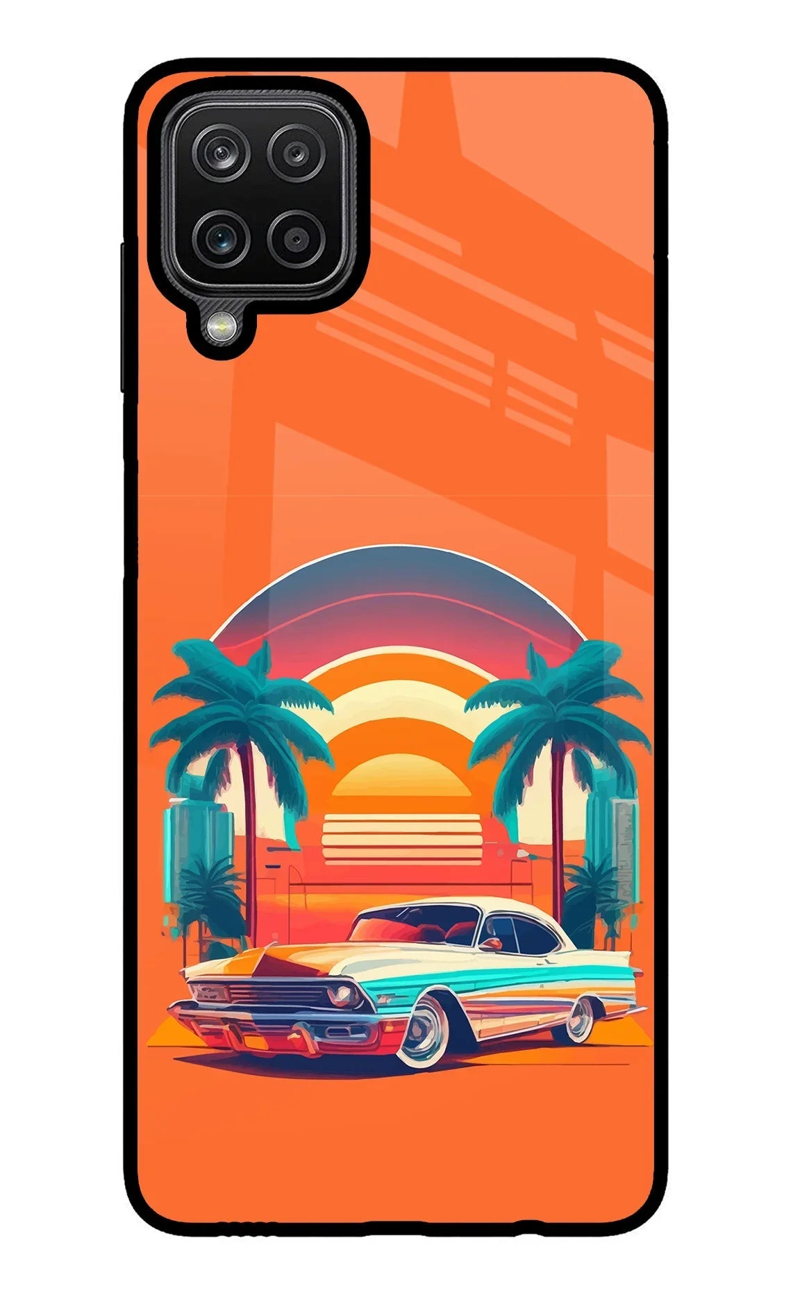 Palm Drive 80s Samsung M12/F12 Glass Case
