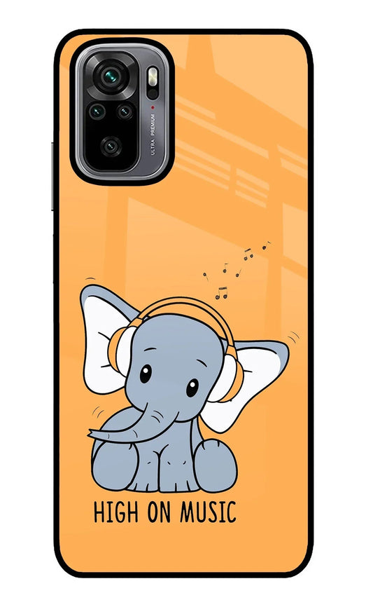 High On Music Redmi Note 10/10S Glass Case
