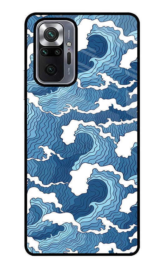 Blue Waves Redmi Note 10 Pro Back Cover