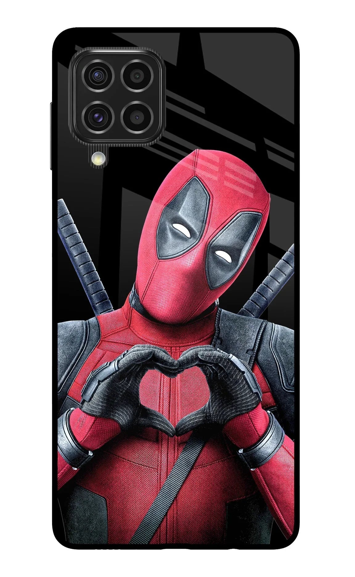 Deadpool Samsung F62 Glass Case