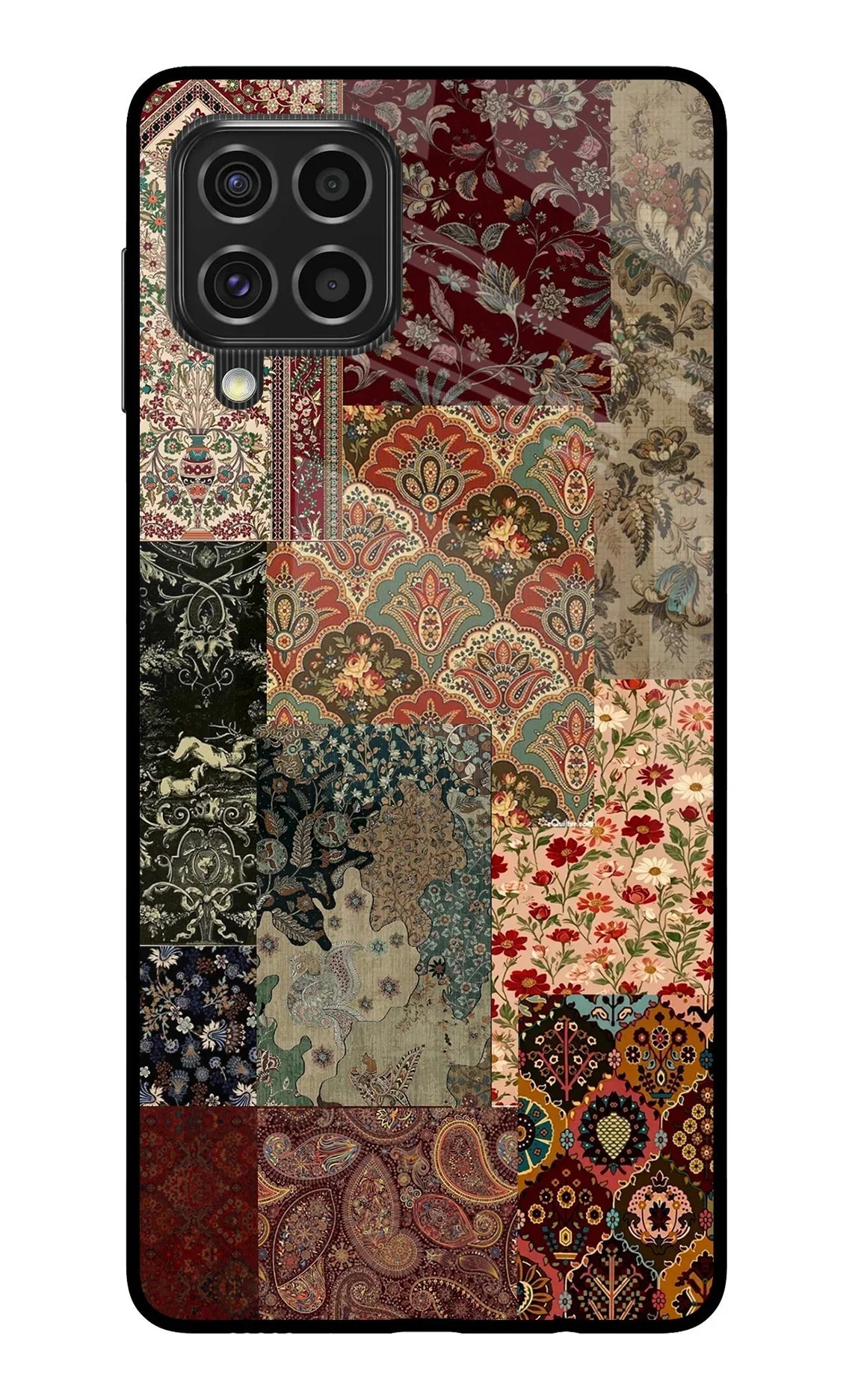 Desi Print Samsung F62 Glass Case