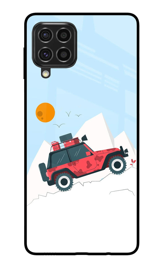 Mountain Trail Beast Samsung F62 Glass Case
