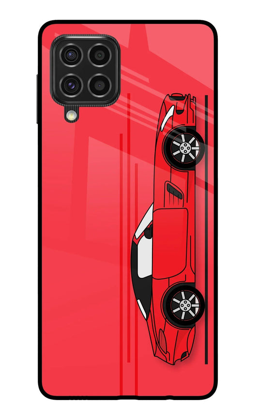 Red Velocity Samsung F62 Glass Case