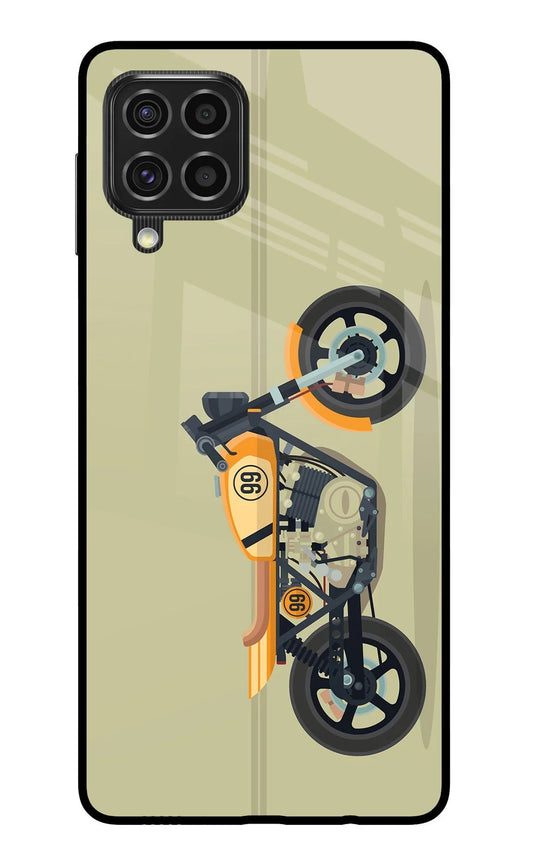 Vertical Speedster Samsung F62 Glass Case