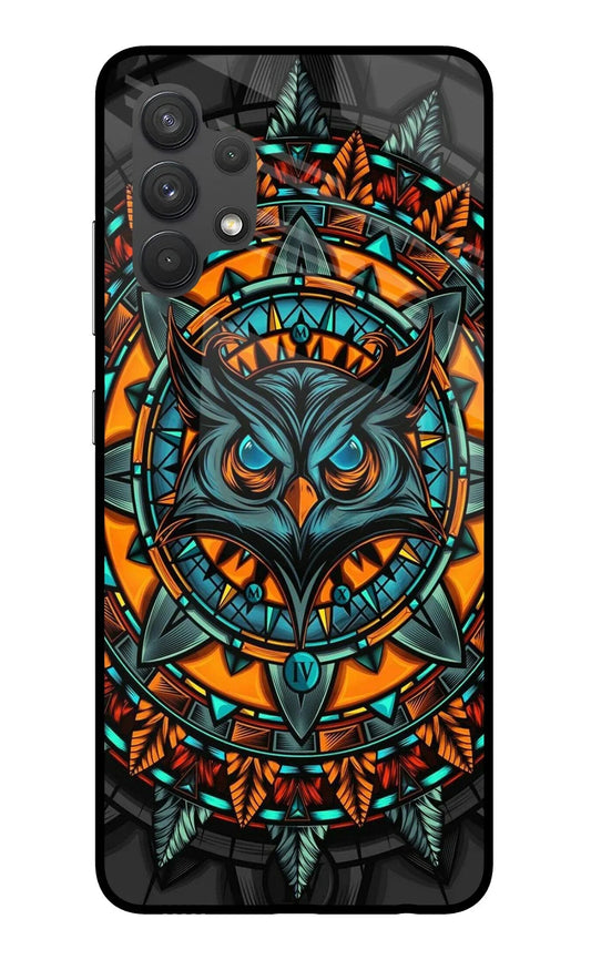 Angry Owl Art Samsung A32 4G Back Cover