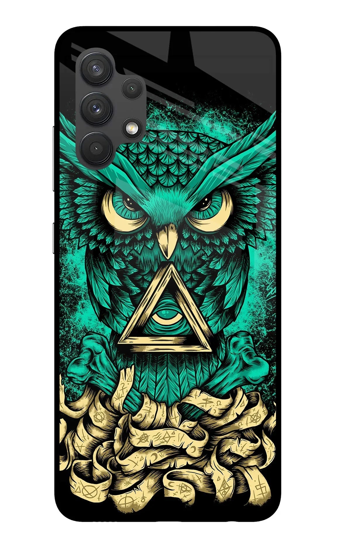Green Owl Samsung A32 4G Back Cover