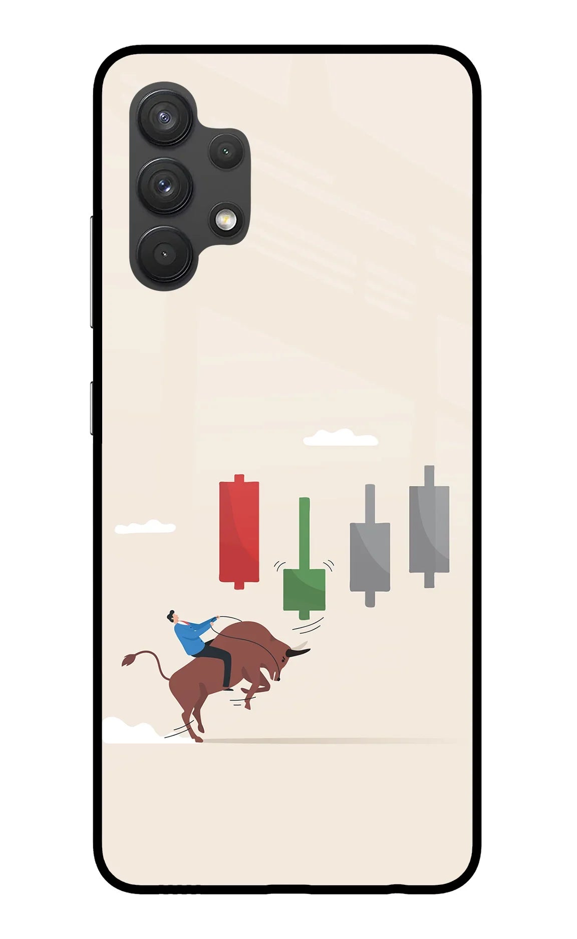 Bull Trading Momentum Samsung A32 4G Glass Case
