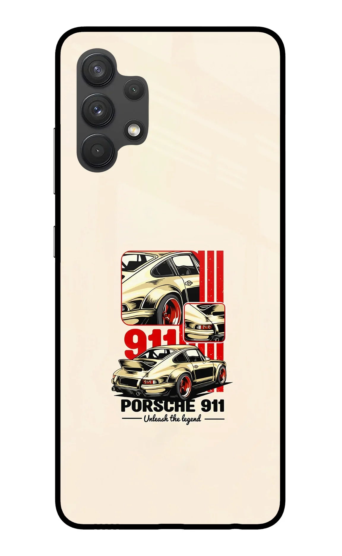 Classic Porsche 911 Samsung A32 4G Glass Case