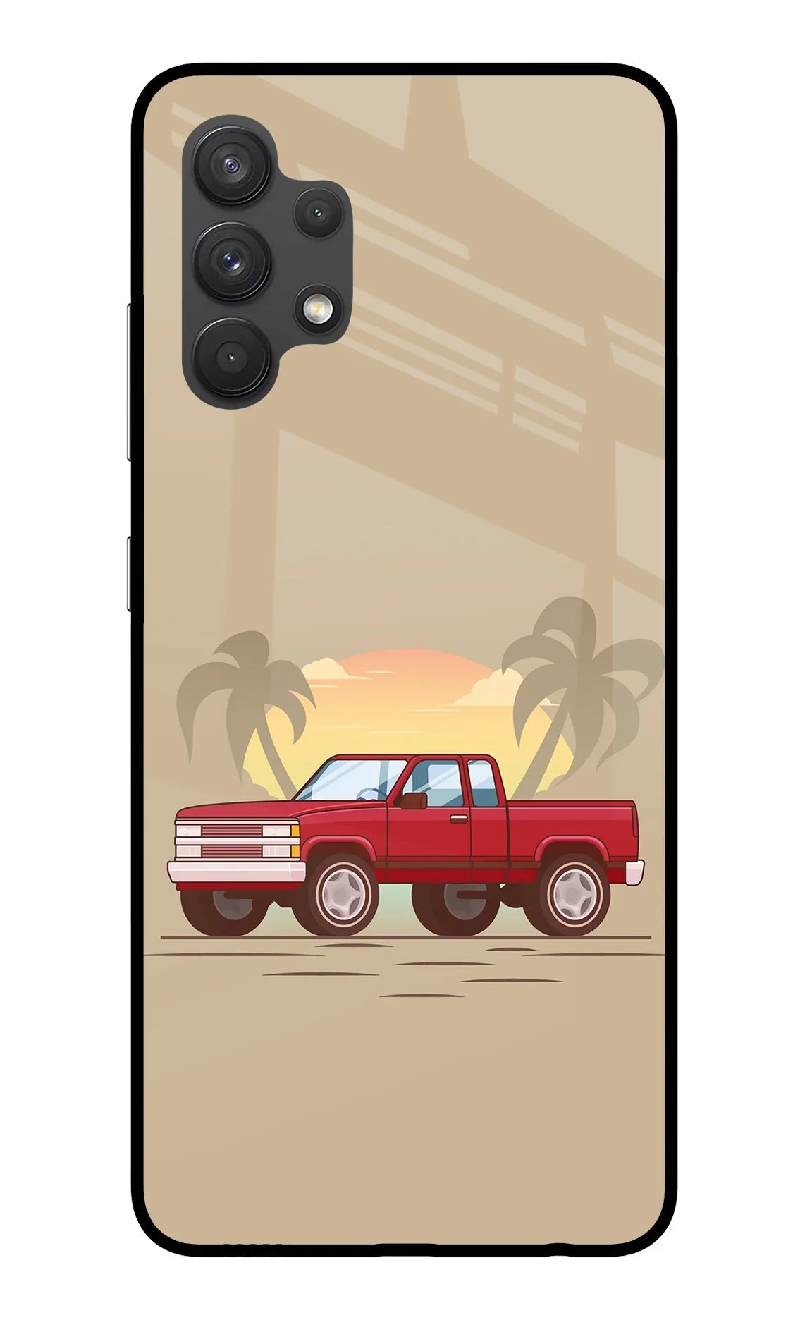 Desert Classic Drive Samsung A32 4G Glass Case