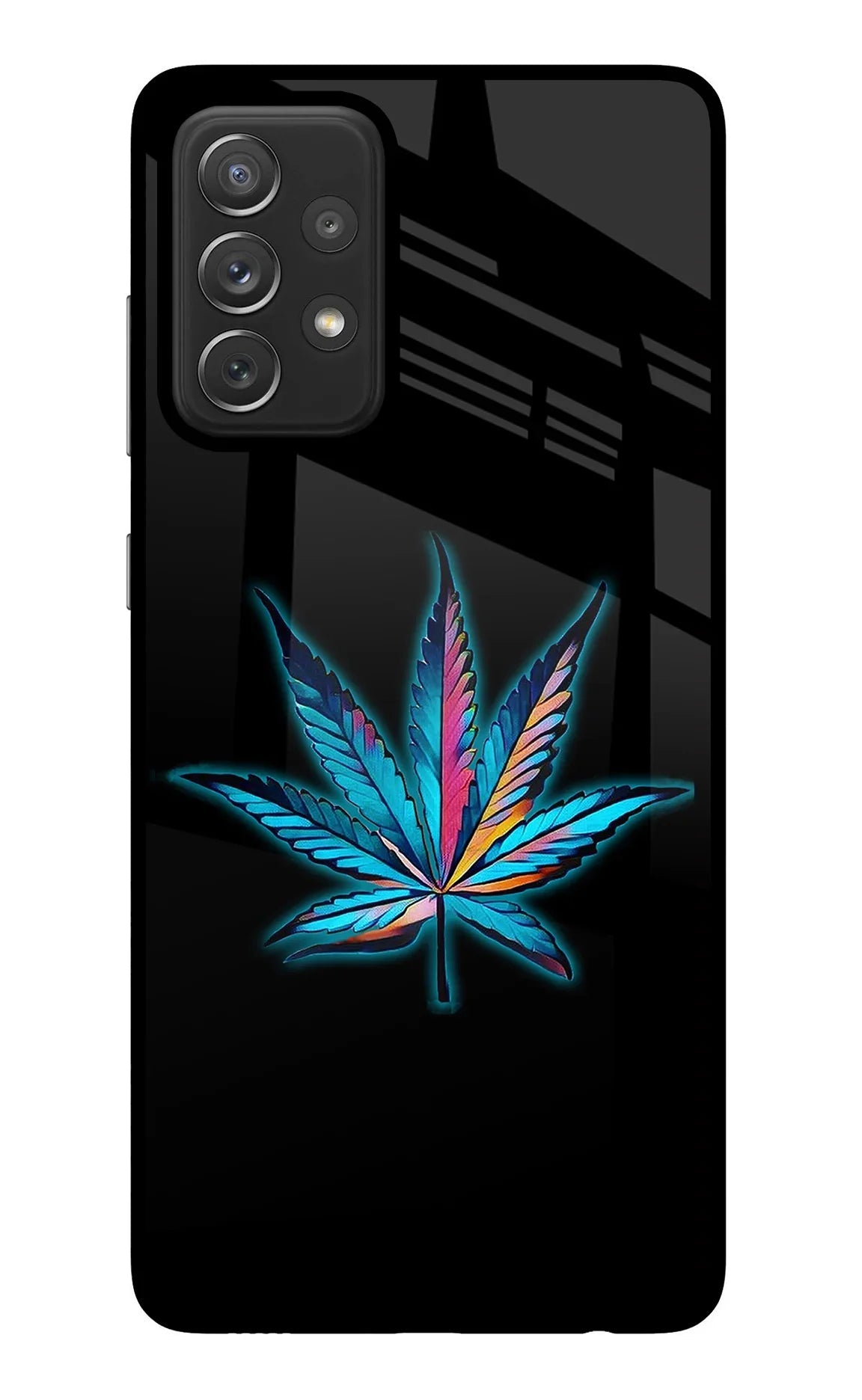 Weed Samsung A72 Glass Case