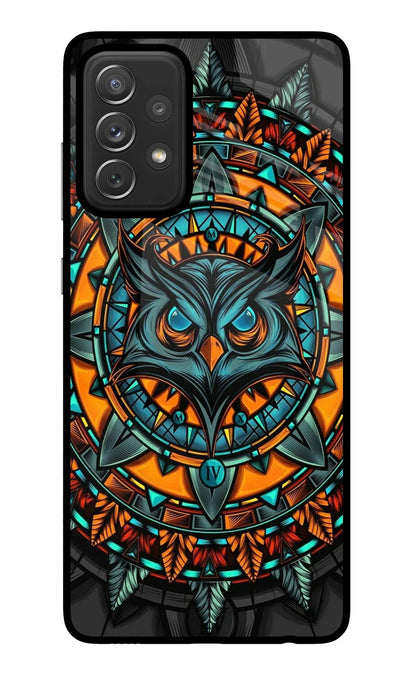 Angry Owl Art Samsung A72 Back Cover