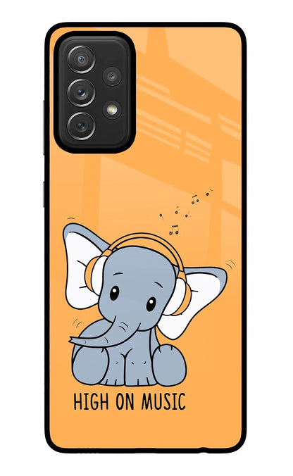 High On Music Samsung A72 Back Cover