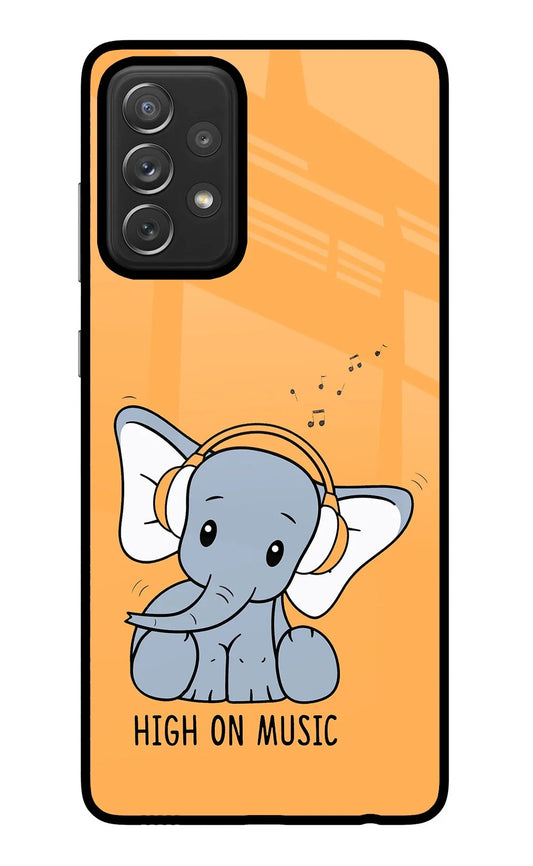 High On Music Samsung A72 Back Cover