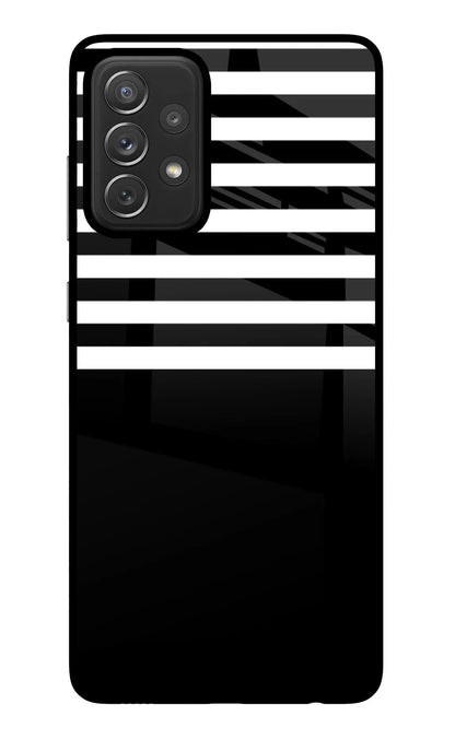 Black and White Print Samsung A72 Back Cover