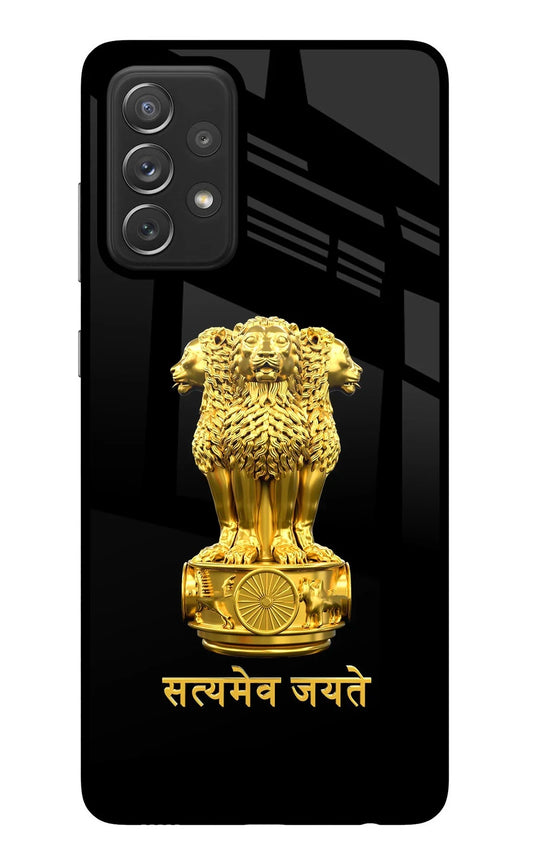 Satyamev Jayate Golden Samsung A72 Back Cover