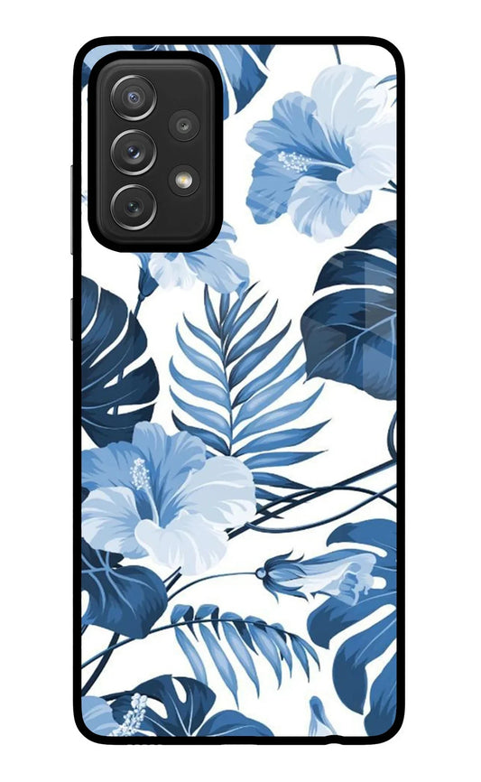 Fabric Art Samsung A72 Glass Case