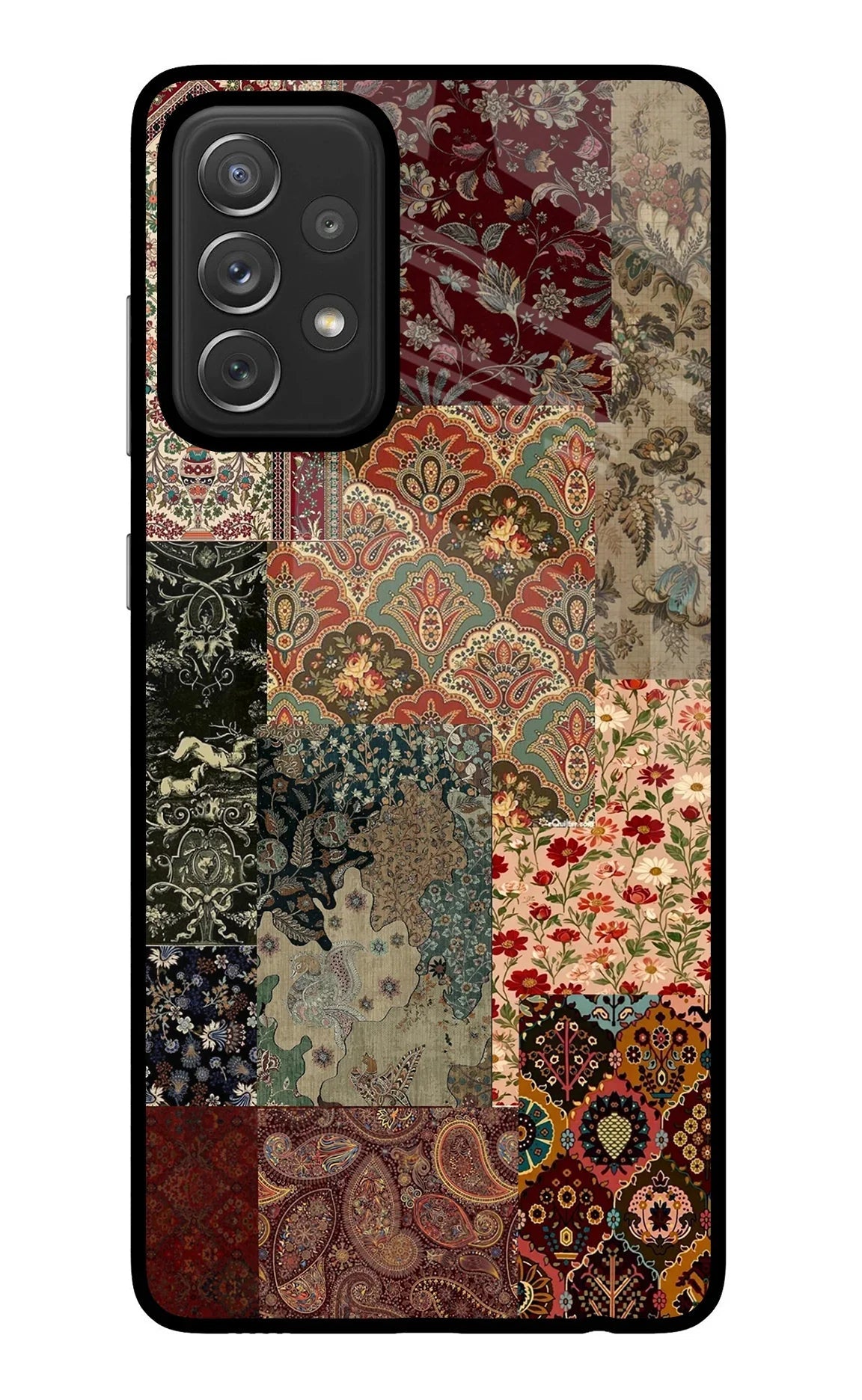 Desi Print Samsung A72 Glass Case