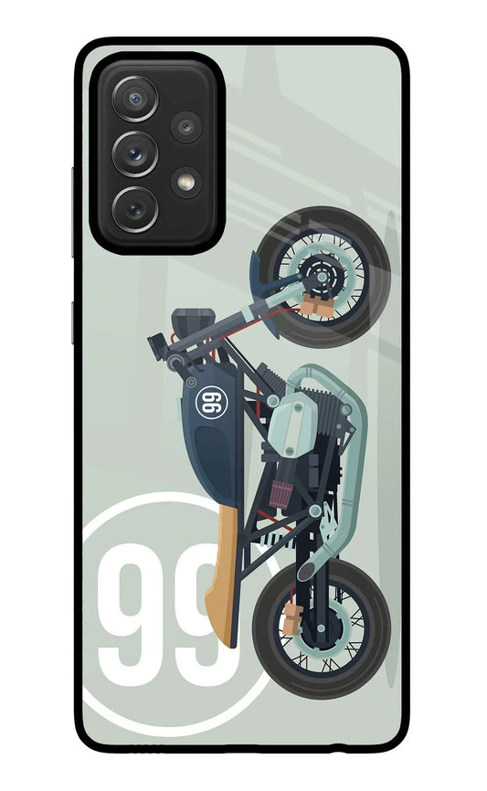 Classic Cafe Racer 99 Samsung A72 Glass Case