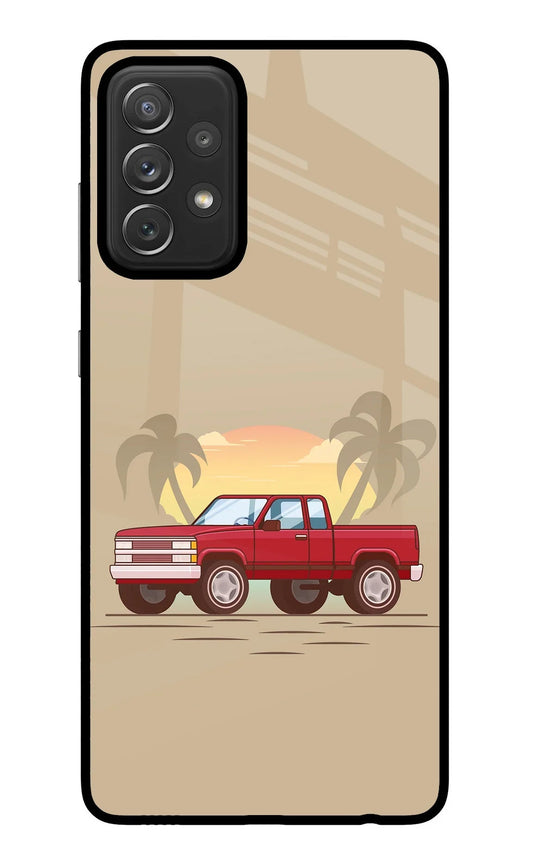Desert Classic Drive Samsung A72 Glass Case