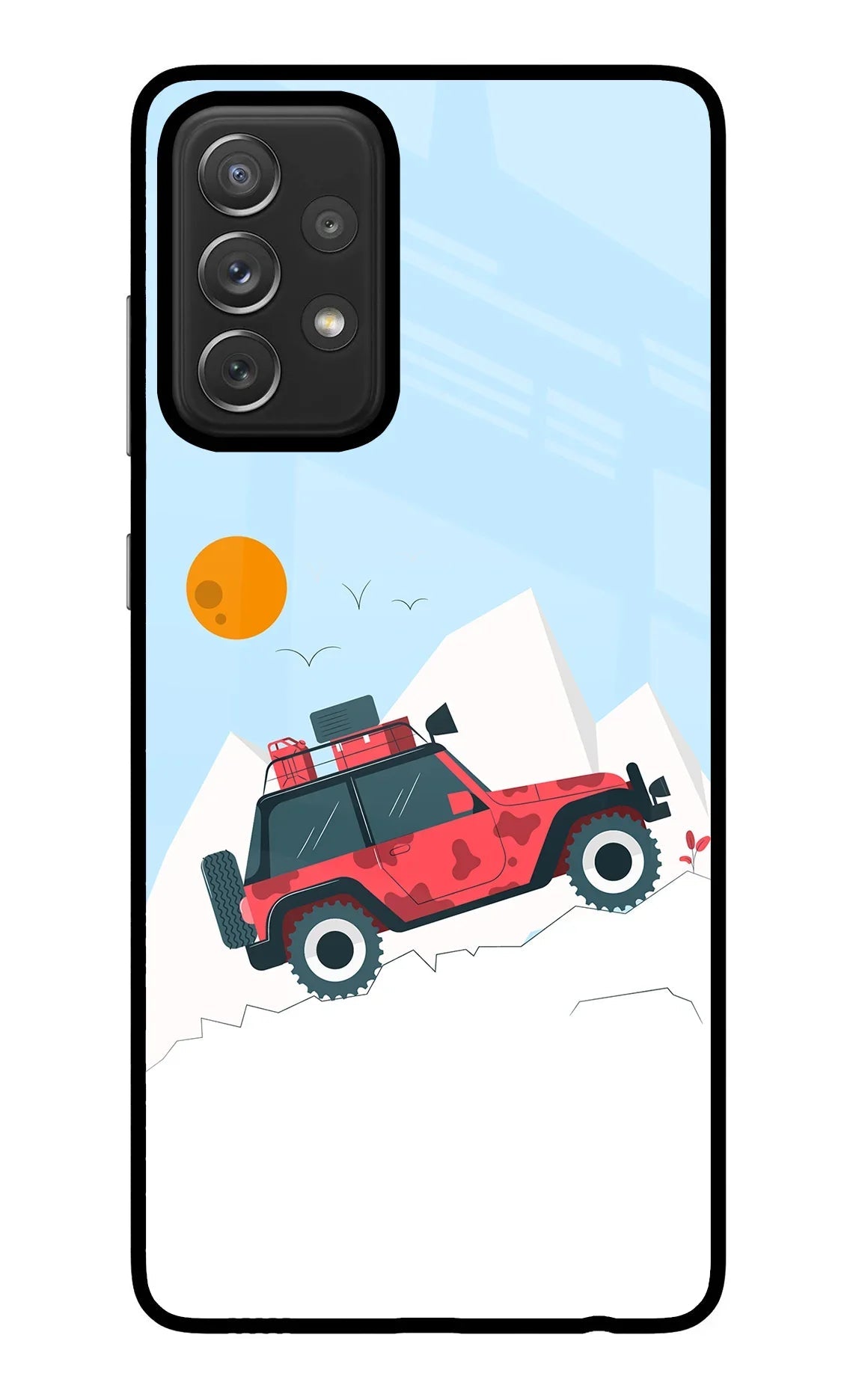 Mountain Trail Beast Samsung A72 Glass Case