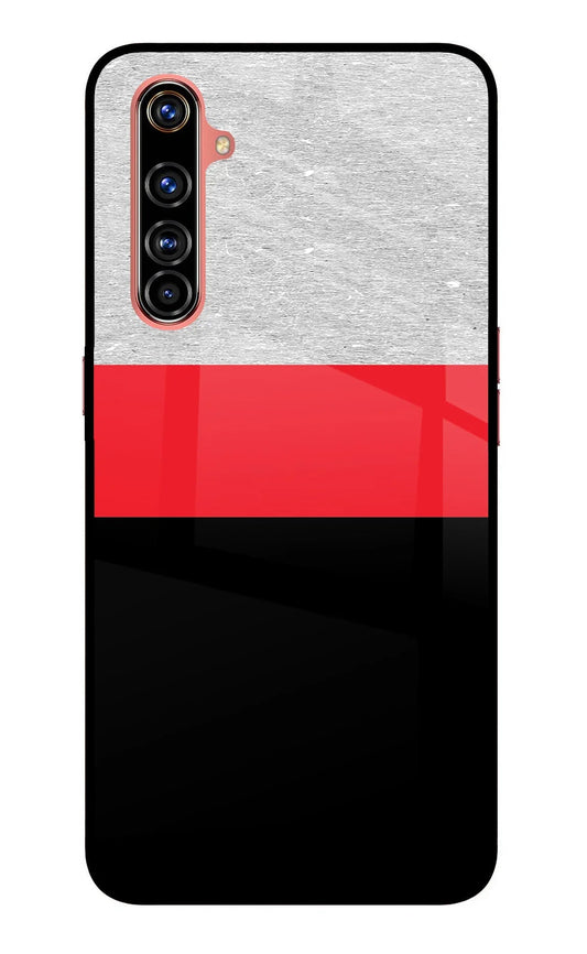 Tri Color Pattern Realme X50 Pro Back Cover