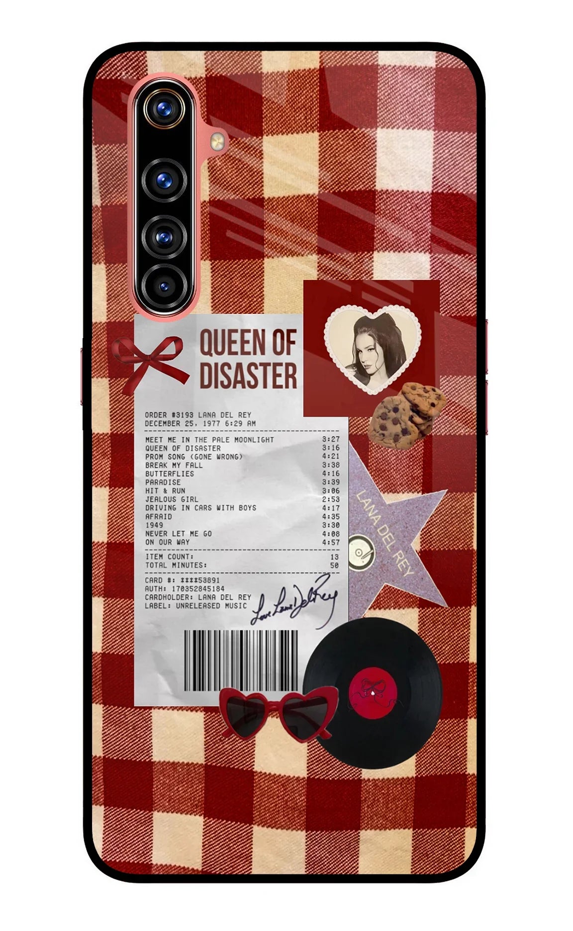 Queen of Disaster Realme X50 Pro Glass Case