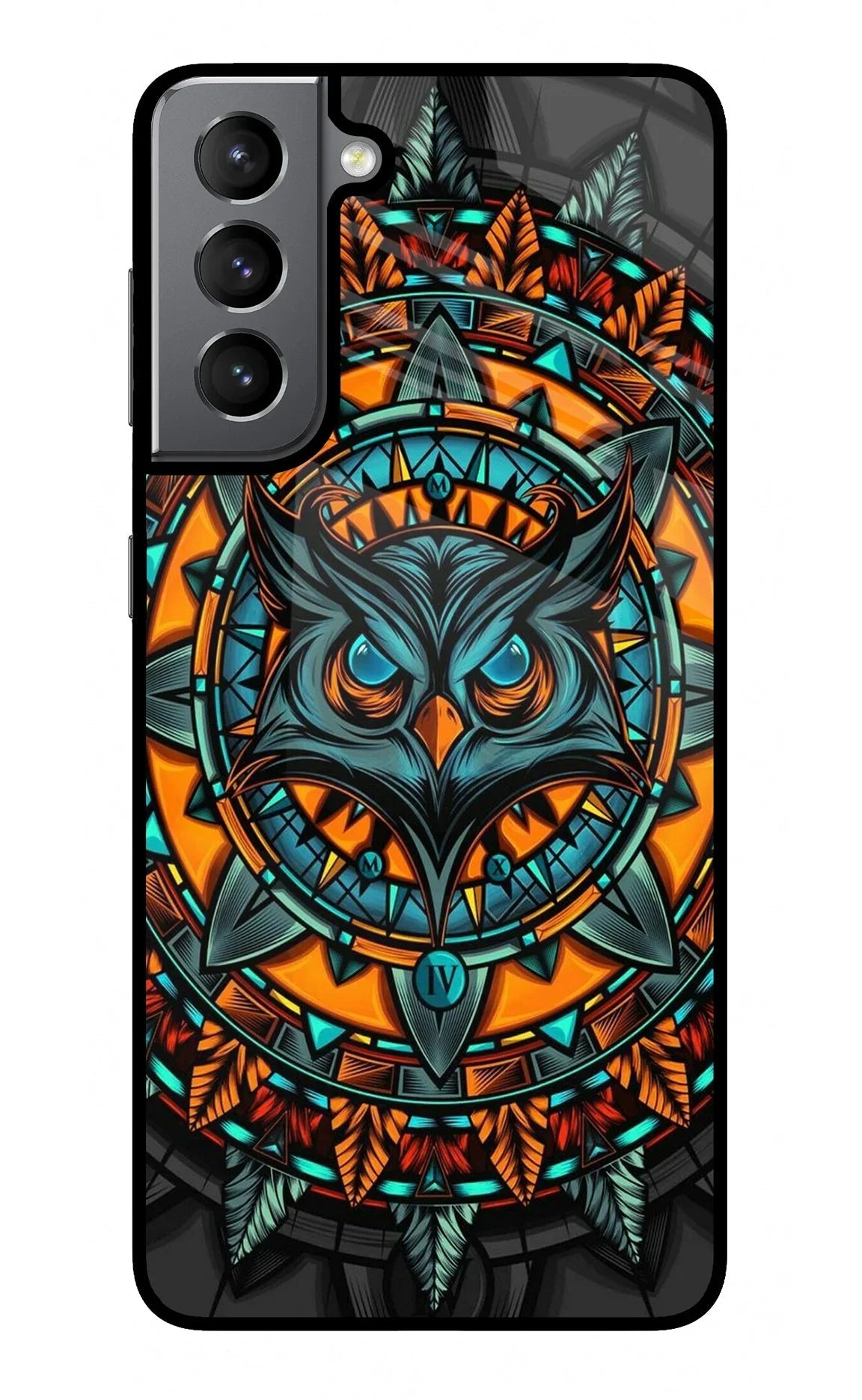 Angry Owl Art Samsung S21 Back Cover