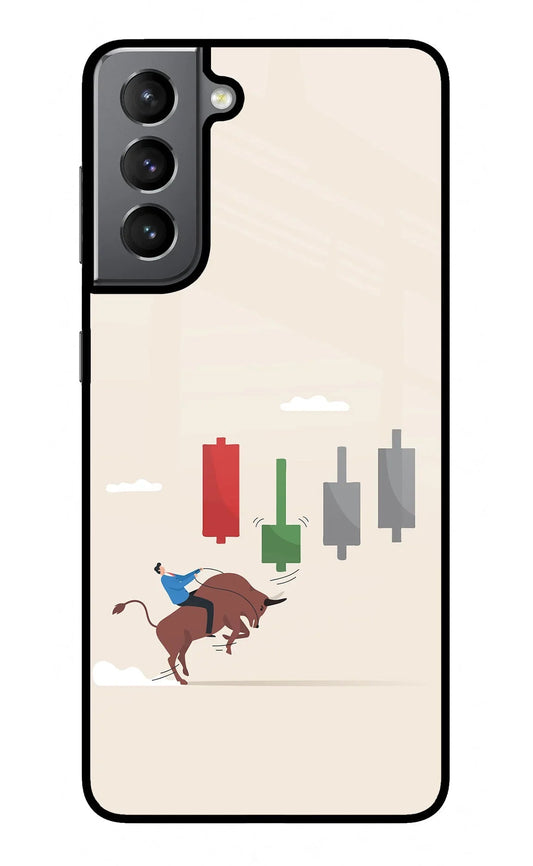 Bull Trading Momentum Samsung S21 Glass Case