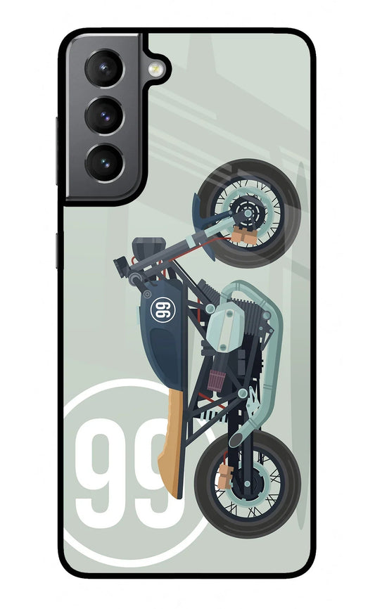 Classic Cafe Racer 99 Samsung S21 Glass Case