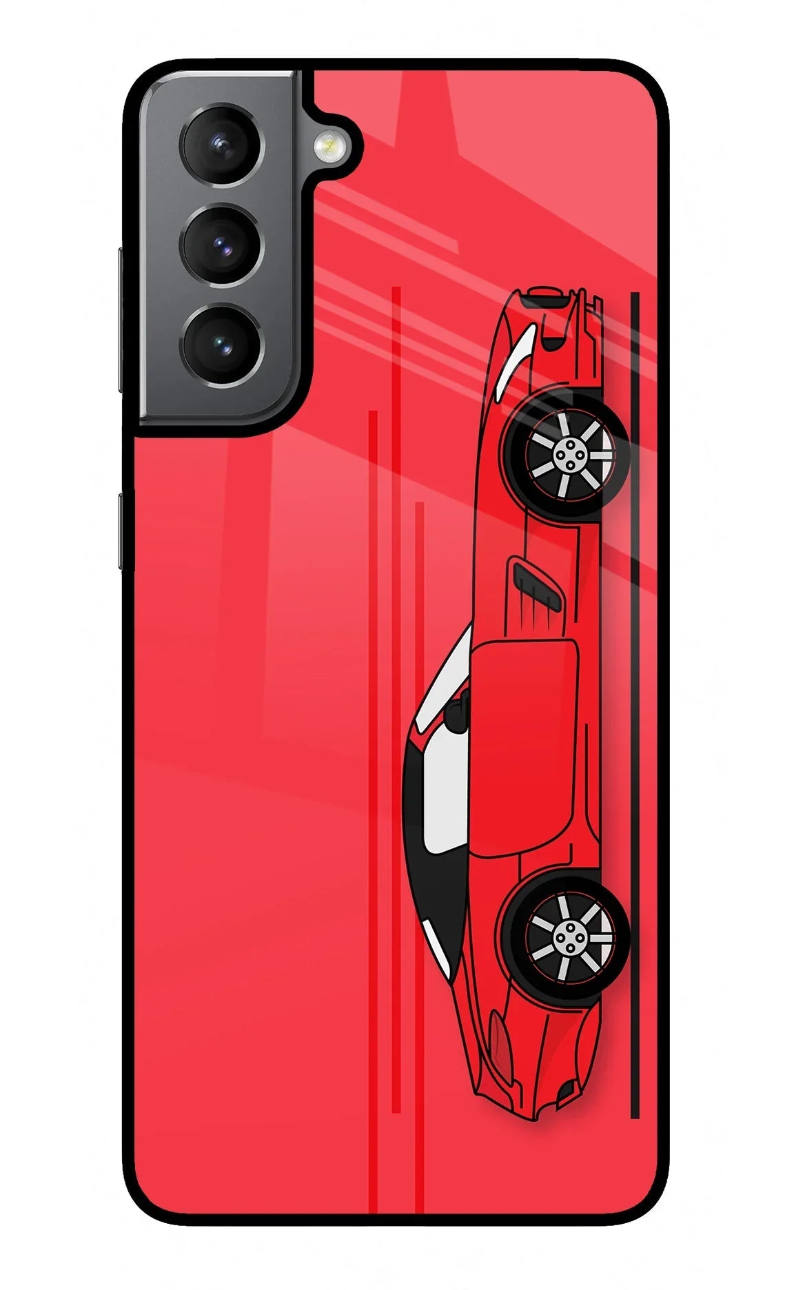 Red Velocity Samsung S21 Glass Case
