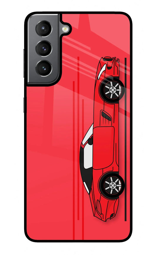 Red Velocity Samsung S21 Glass Case