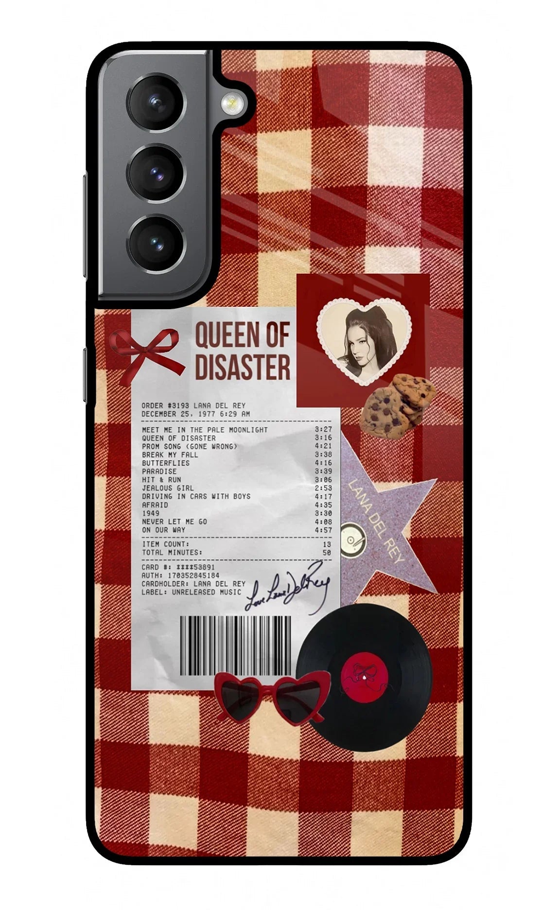 Queen of Disaster Samsung S21 Plus Glass Case