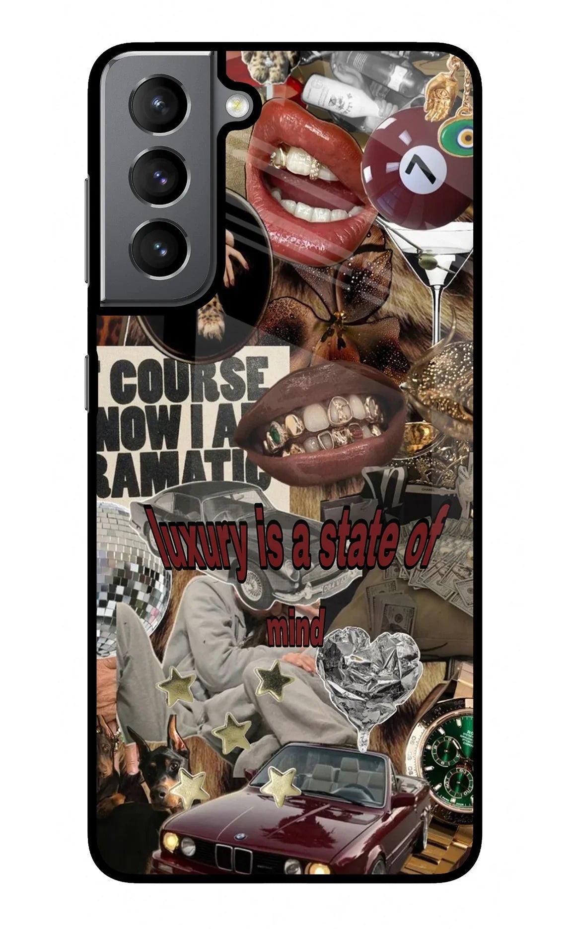 Luxury Samsung S21 Plus Glass Case