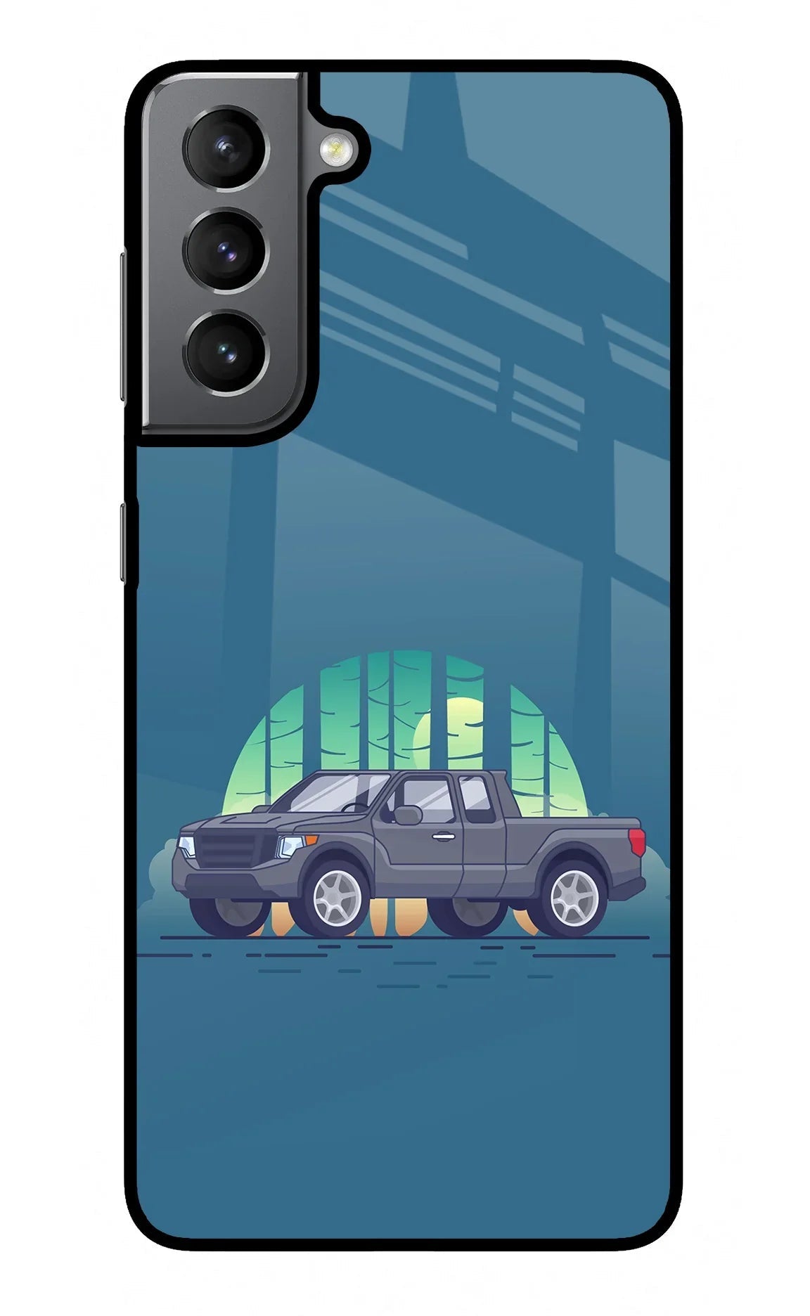 Retro Garage Vibe Samsung S21 Plus Glass Case