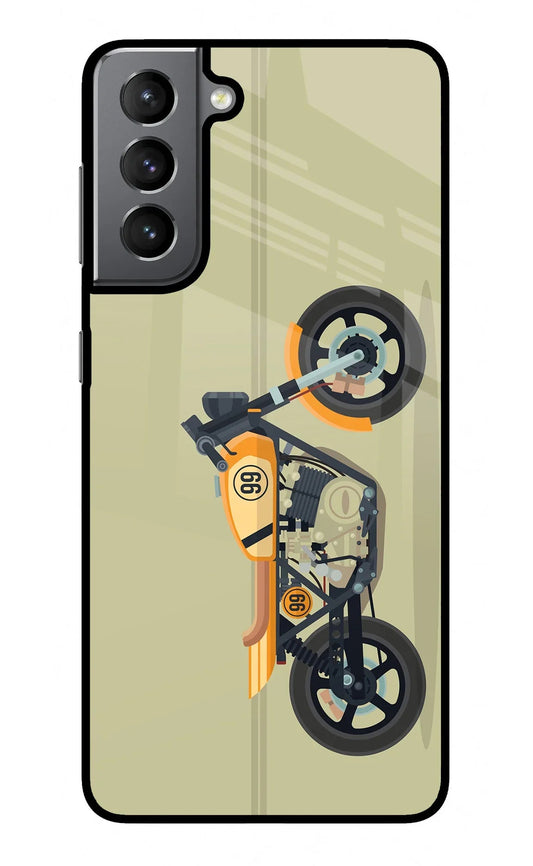 Vertical Speedster Samsung S21 Plus Glass Case