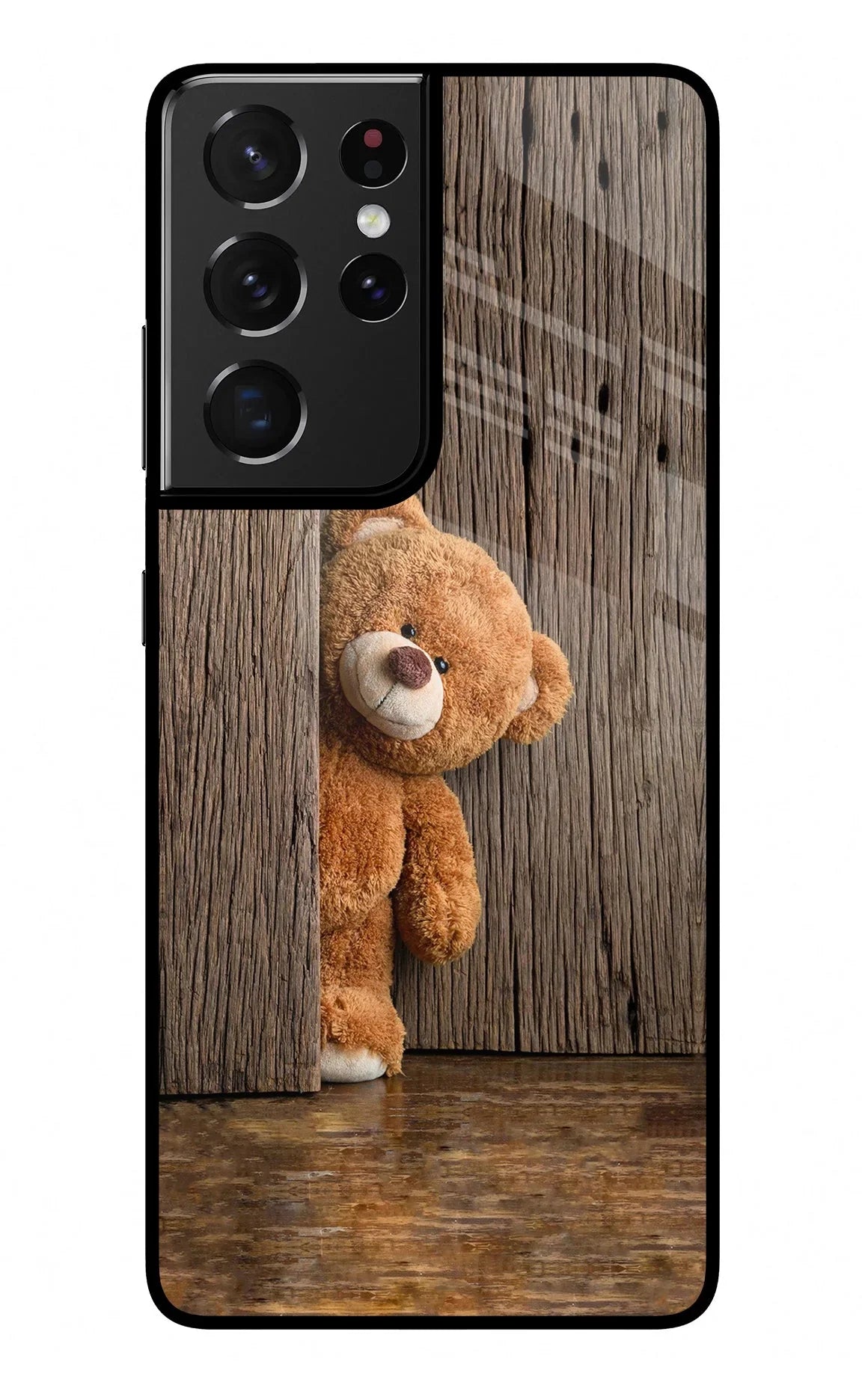 Teddy Wooden Samsung S21 Ultra Glass Case