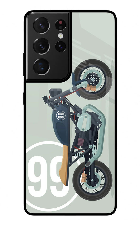 Classic Cafe Racer 99 Samsung S21 Ultra Glass Case