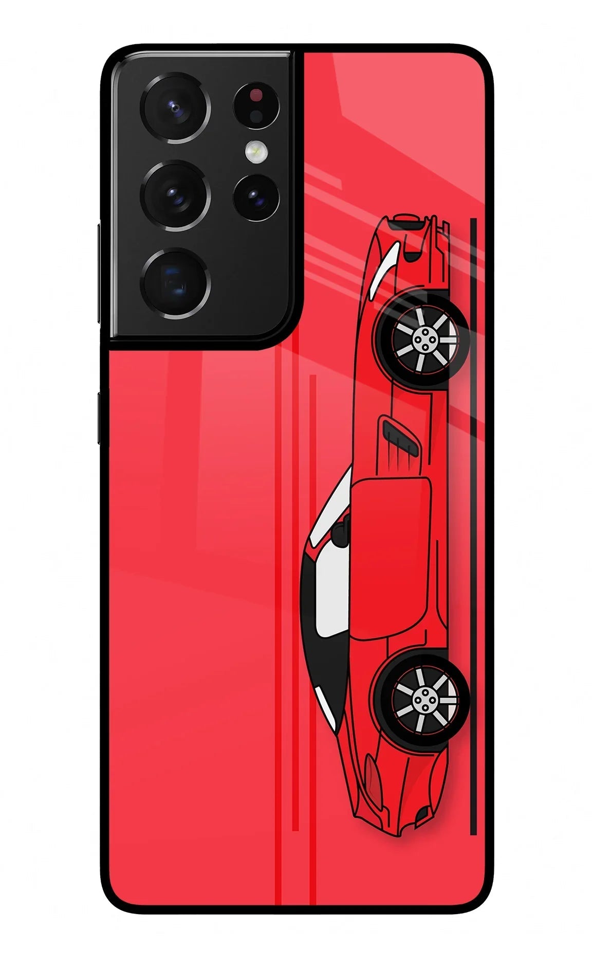 Red Velocity Samsung S21 Ultra Glass Case