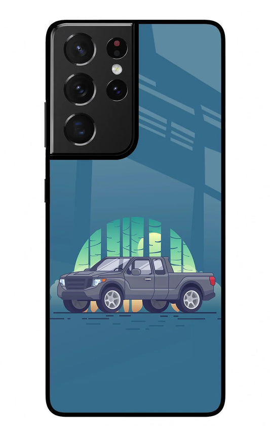 Retro Garage Vibe Samsung S21 Ultra Glass Case