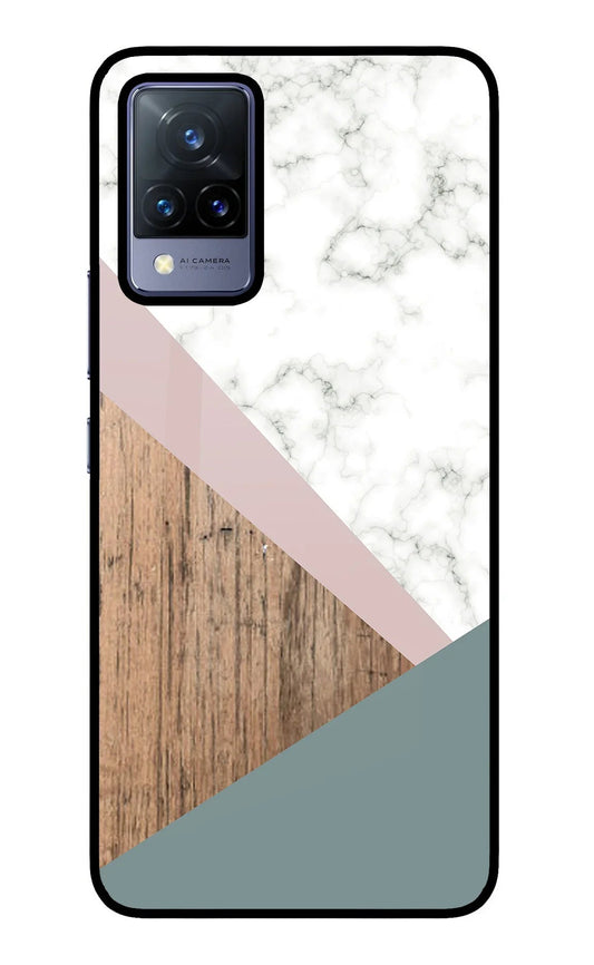 Marble wood Abstract Vivo V21 Back Cover