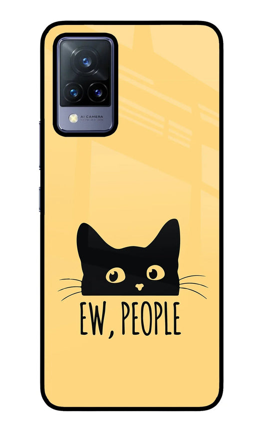 Ew People Catitude Vivo V21 Glass Case