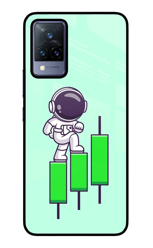 Astronaut Trader Vivo V21 Glass Case