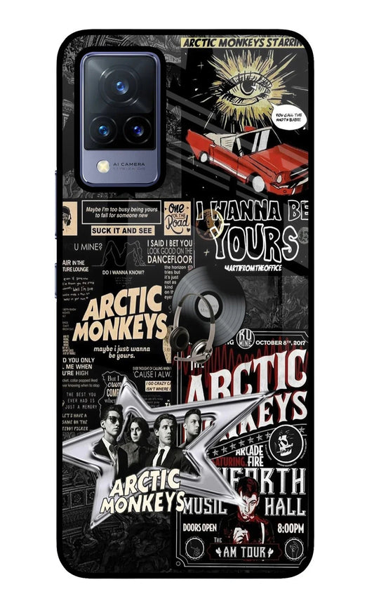 Arctic Monkeys Vivo V21 Glass Case