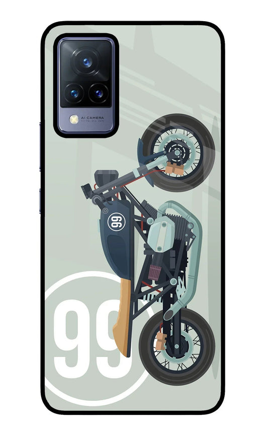 Classic Cafe Racer 99 Vivo V21 Glass Case