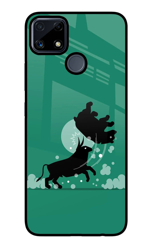 Bull Conqueror Realme C25/C25s Glass Case