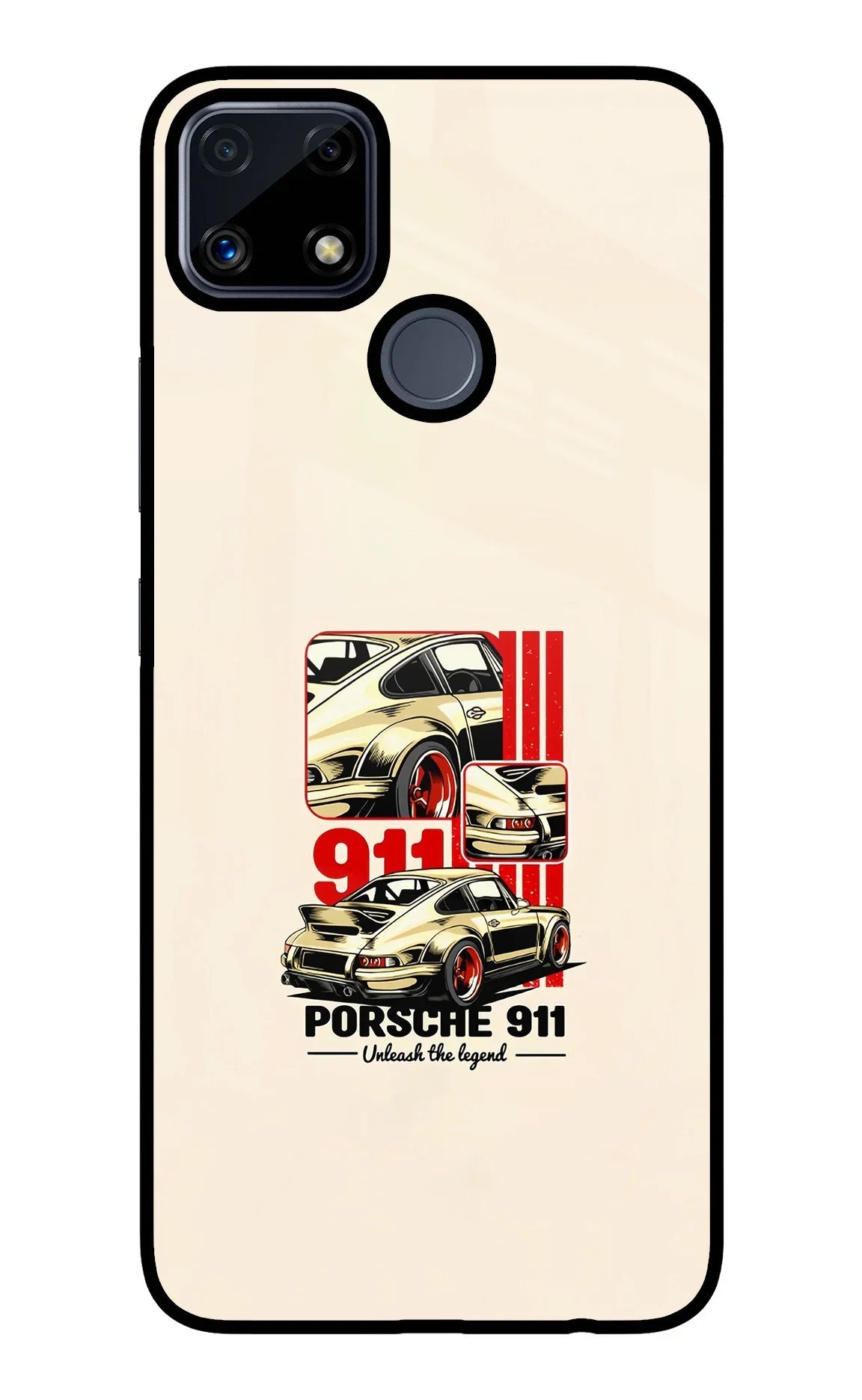 Classic Porsche 911 Realme C25/C25s Glass Case